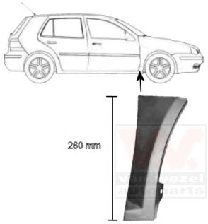 VAN WEZEL 5888156 -  Крыло